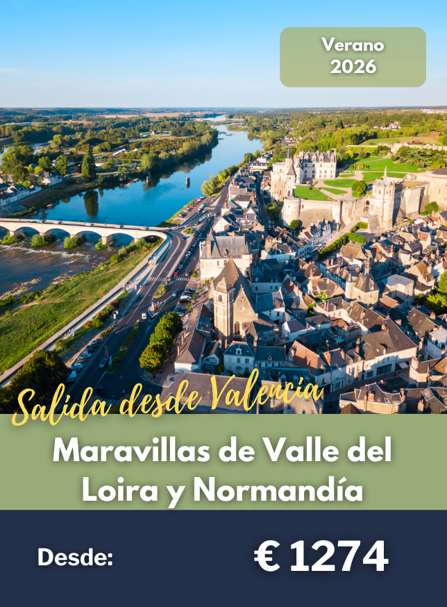 Maravillas de Valle del Loira y Normandía desde Valencia